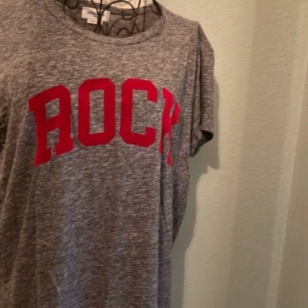 Zadig & Voltaire Flocked Rock Detail Tee Gray M - Picture 11 of 12